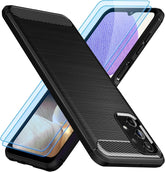 Samsung Galaxy A32 5G / M32 5G Shockproof Soft Silicone Cover Case w/ Screen Pro - FIXgenie